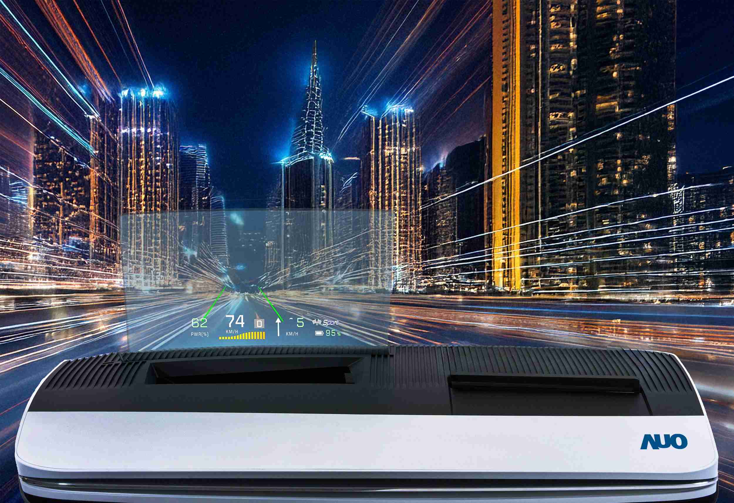 银河集团推出13吋Micro LED抬头显示器，，，提供高入眼亮度、、、高色彩饱和度的显示质量，，，，在阳光下或黑暗中都清晰可见，，并利用Micro LED模块体积小的优势，，，，解决车用空间有限的痛点